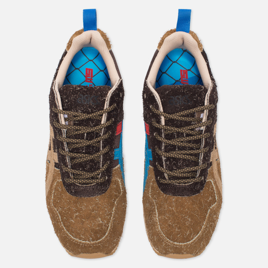 Кроссовки ASICS x Mita GT-II Squirrel Brown/Blue/Red