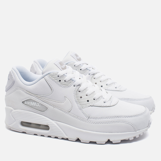 air max 90 all white leather