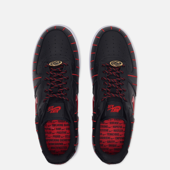 Женские кроссовки Nike Wmns Air Force 1 Low Jewel QS Chicago Black/University Red/Black/White