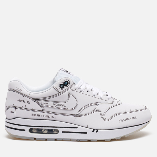 Мужские кроссовки Nike Air Max 1 Tinker Sketch White/White/Black