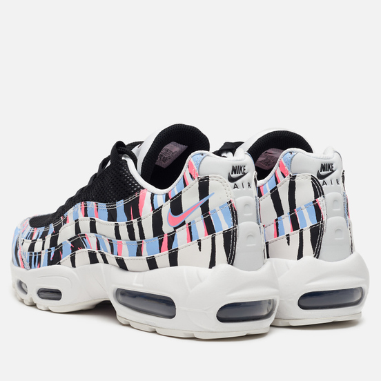 Мужские кроссовки Nike Air Max 95 Country Pack Korea Summit White/Black/Royal Tint/Racer Pink