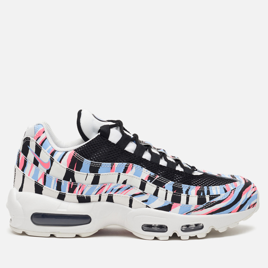 Мужские кроссовки Nike Air Max 95 Country Pack Korea Summit White/Black/Royal Tint/Racer Pink