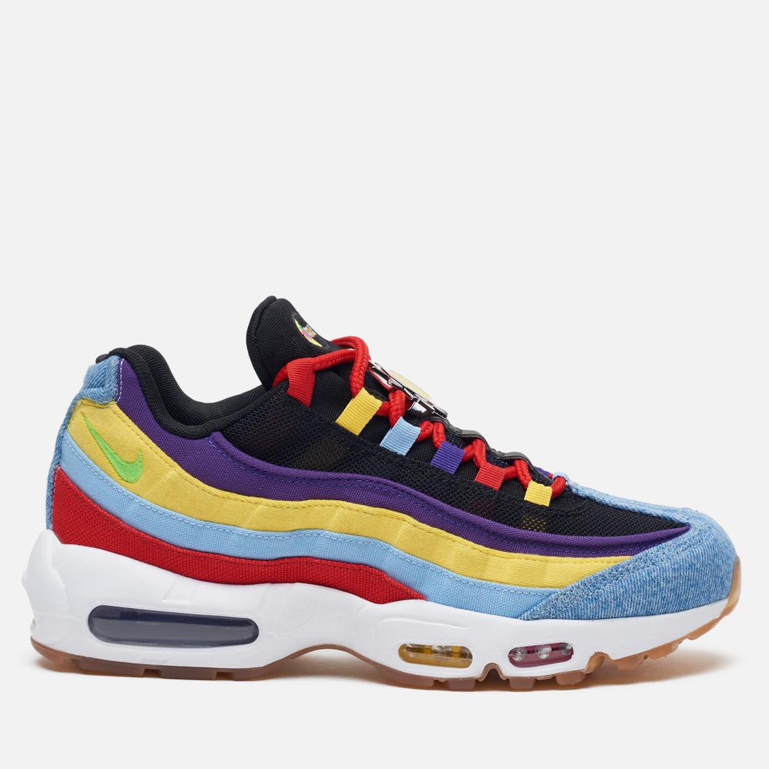 nike air max 95 red yellow blue
