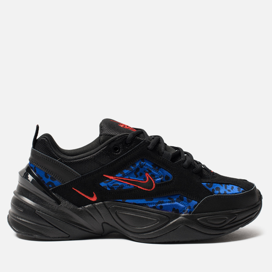 nike tekno red and blue