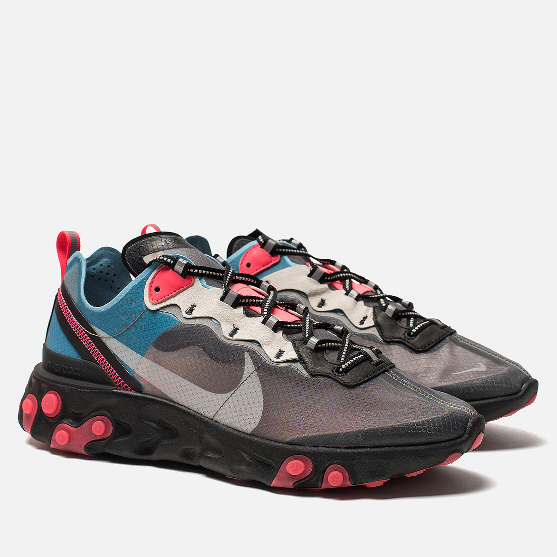 nike react element grey blue red