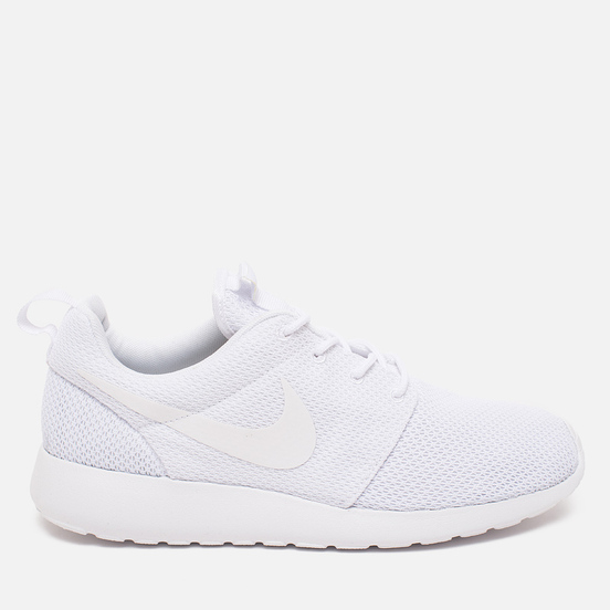 all white roshe one