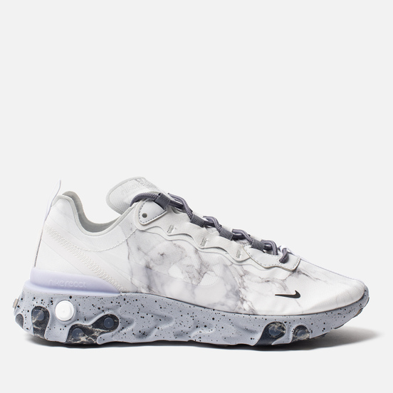 Мужские кроссовки Nike x Kendrick Lamar React Element 55 Pure Platinum/Clear/Wolf Grey/Black