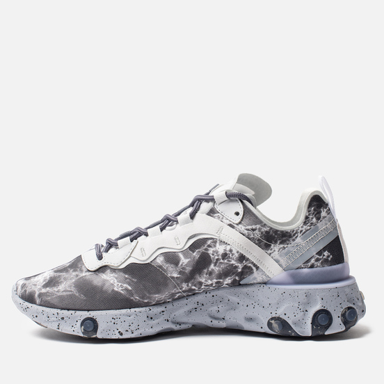 Мужские кроссовки Nike x Kendrick Lamar React Element 55 Pure Platinum/Clear/Wolf Grey/Black
