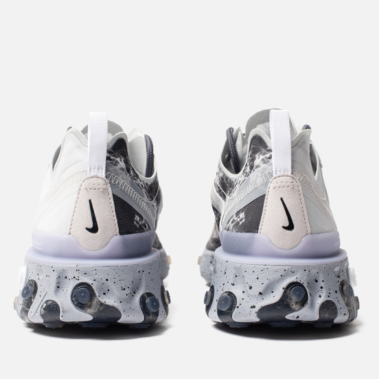 Мужские кроссовки Nike x Kendrick Lamar React Element 55 Pure Platinum/Clear/Wolf Grey/Black