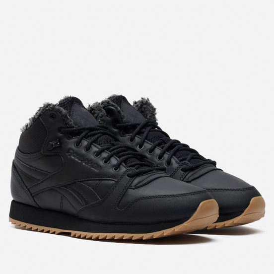 Кроссовки Reebok Classic Leather Mid Ripple Black/Gravel/Gum