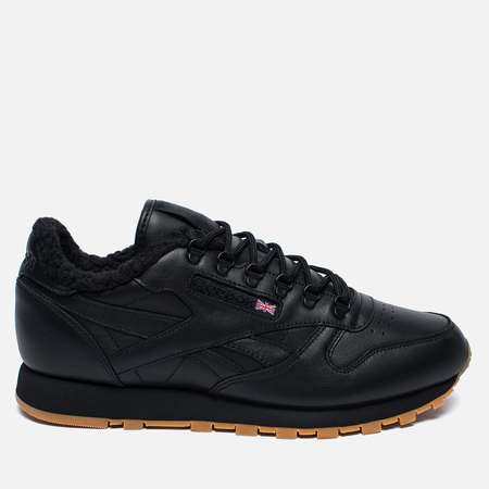 Зимние кроссовки Reebok Classic Leather Sherpa TS Black/Beach Stone/Gum