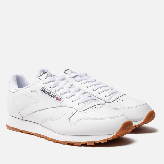 Мужские кроссовки Reebok Classic Leather White/Gum