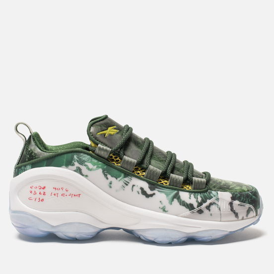 Кроссовки Reebok DMX Run 10 Predator White/Scout Green/Scarlet/Yellow
