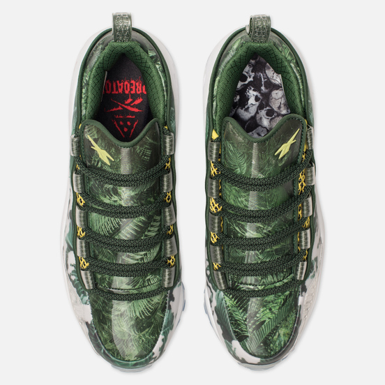 Кроссовки Reebok DMX Run 10 Predator White/Scout Green/Scarlet/Yellow