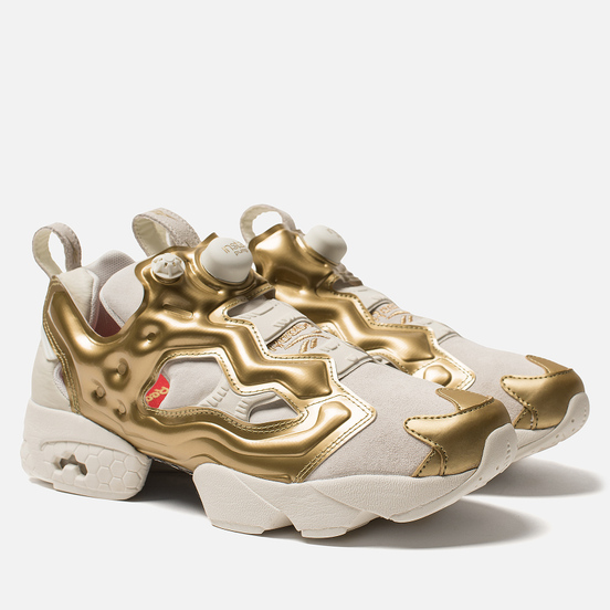 Кроссовки Reebok Instapump Fury OG MU Chalk/Gold Metallic/China Red