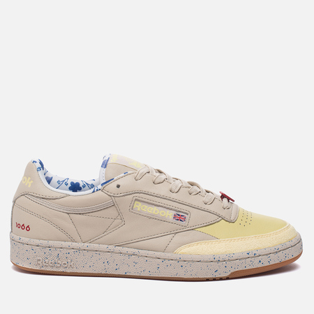 Кроссовки Reebok x Artists For Humanity Club C 85 Stucco/Lemon Squirt/Echo Blue