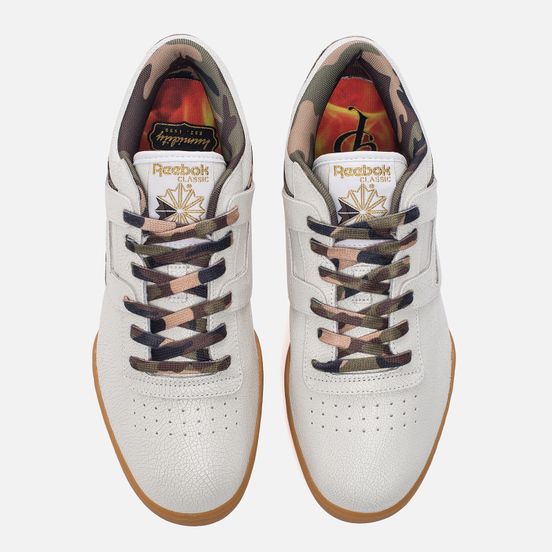 Кроссовки Reebok x Sneaker Politics x Humidity Workout Lo Clean CN White/Black/Camo/Gum