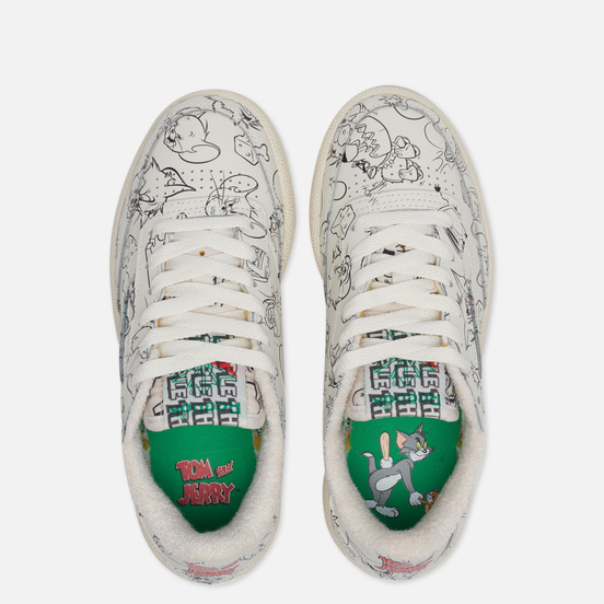 Мужские кроссовки Reebok x Tom & Jerry Club C 85 Chalk/Paper White/Excellent Red