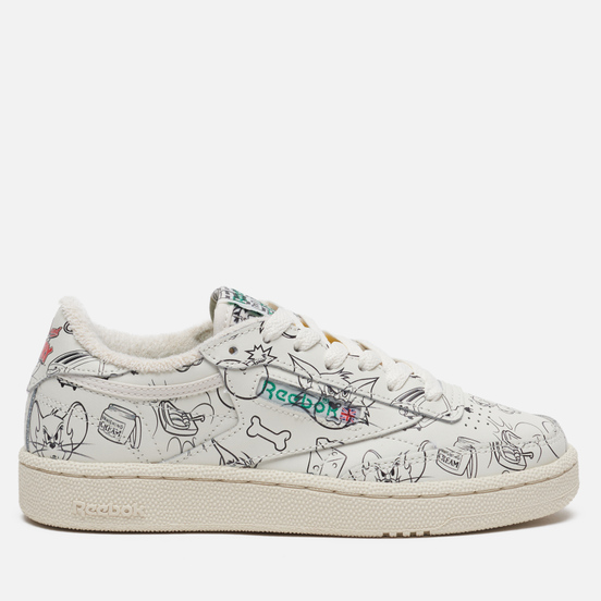 Мужские кроссовки Reebok x Tom & Jerry Club C 85 Chalk/Paper White/Excellent Red