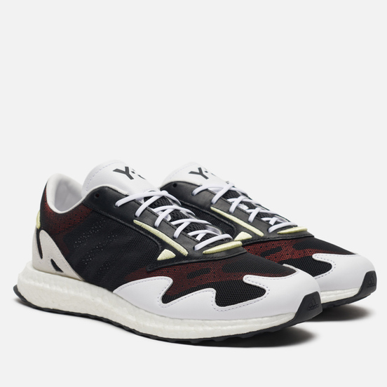 Мужские кроссовки Y-3 Rhisu Run Black/White/Yellow Tint
