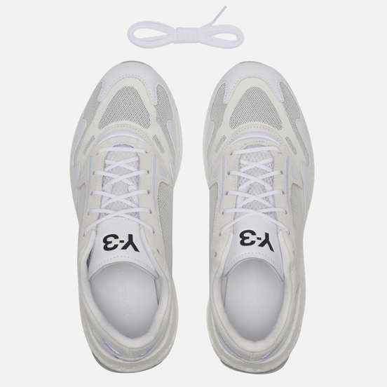 Мужские кроссовки Y-3 Rhisu Run White/Black/White