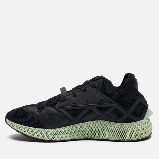 Кроссовки Y-3 Runner 4D Black/Black/White