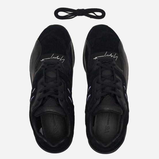 Кроссовки Y-3 ZX Run Black/Black/White