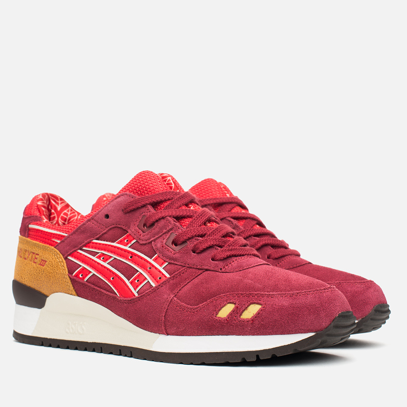 Asics gel lyte iii maroon best sale