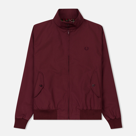 Мужская куртка харрингтон Fred Perry Laurel Made in England Harrington Maroon