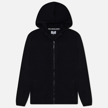 фото Мужской свитер weekend offender enzo zip through hoodie, цвет чёрный, размер s