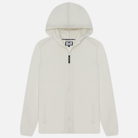 фото Мужской свитер weekend offender enzo zip through hoodie, цвет белый, размер s