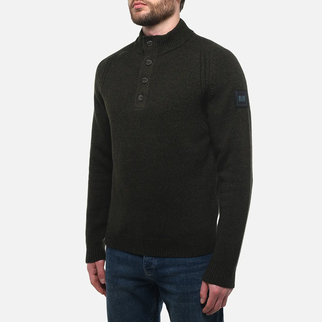 Weekend Offender Мужской свитер Castillos Wool Quarter Neck
