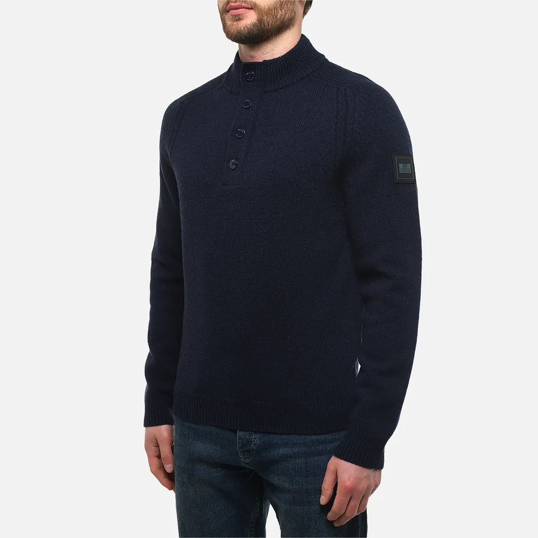 Weekend Offender Мужской свитер Castillos Wool Quarter Neck