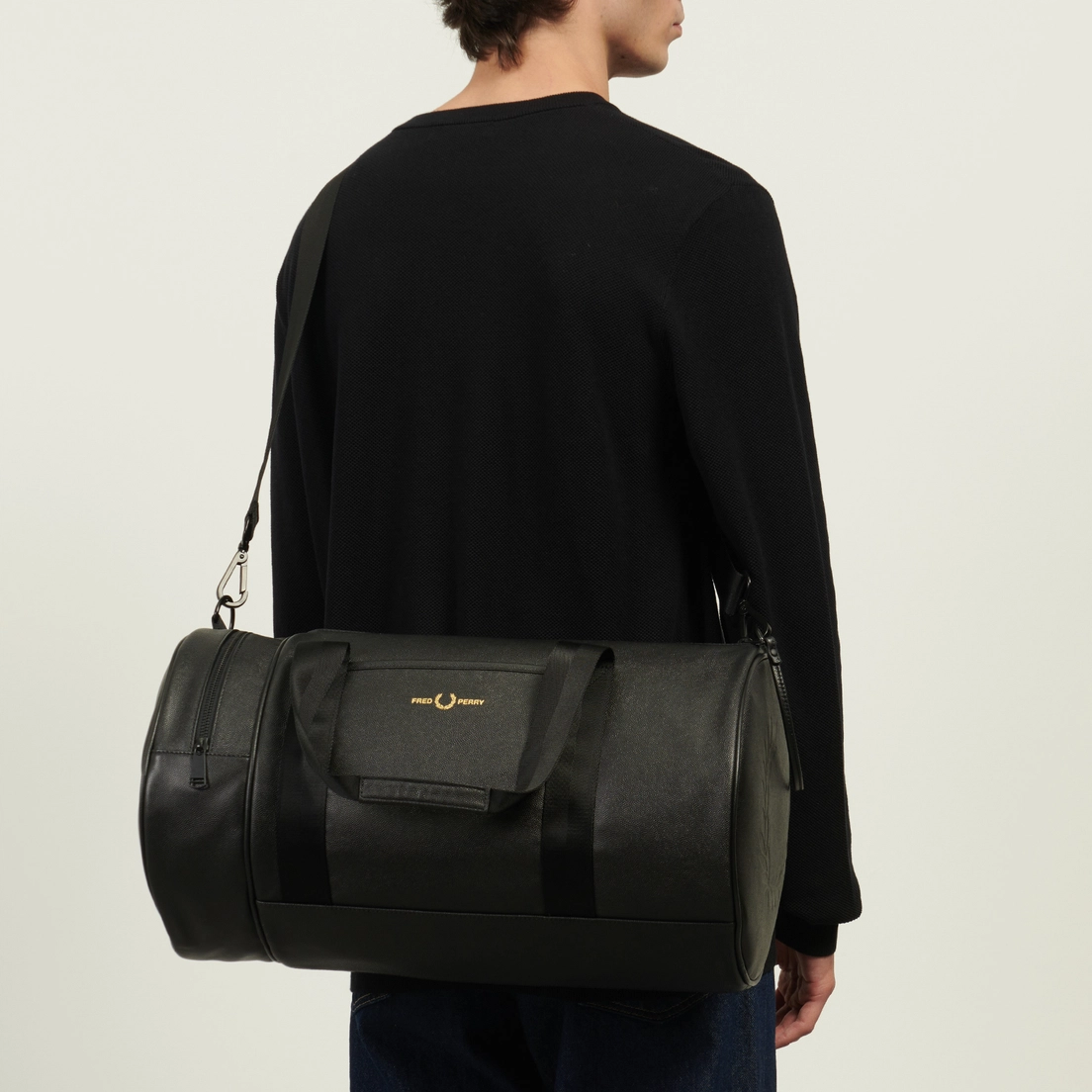 Fred Perry Дорожная сумка Scotchgrain Leather Barrel