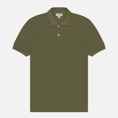 Мужское поло Lacoste L.12.12 Classic Fit, цвет оливковый, размер XXXL