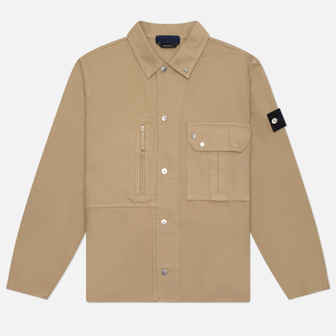 Мужская рубашка Stone Island Light Bull Denim-TC Comfort Overshirt