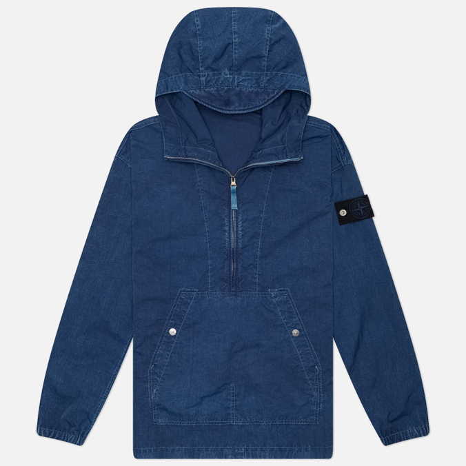 Мужская куртка анорак Stone Island Hollow Fibre Nylon Indigo-TC Marmo Corrosion