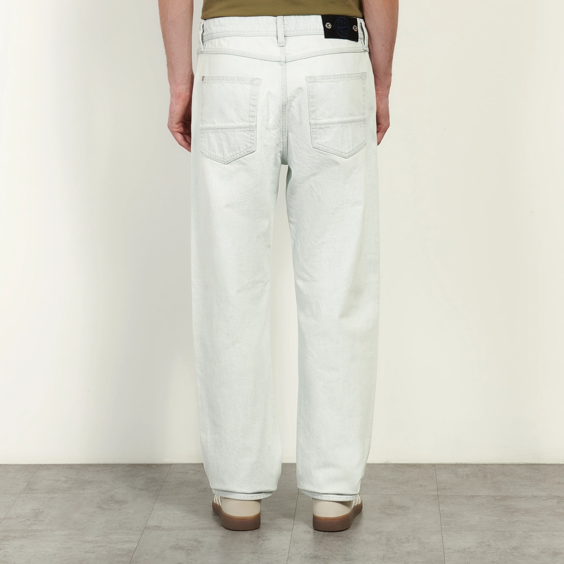 Stone Island Мужские джинсы Indigo Denim-Ultra Bleach Straight 13.5 Oz