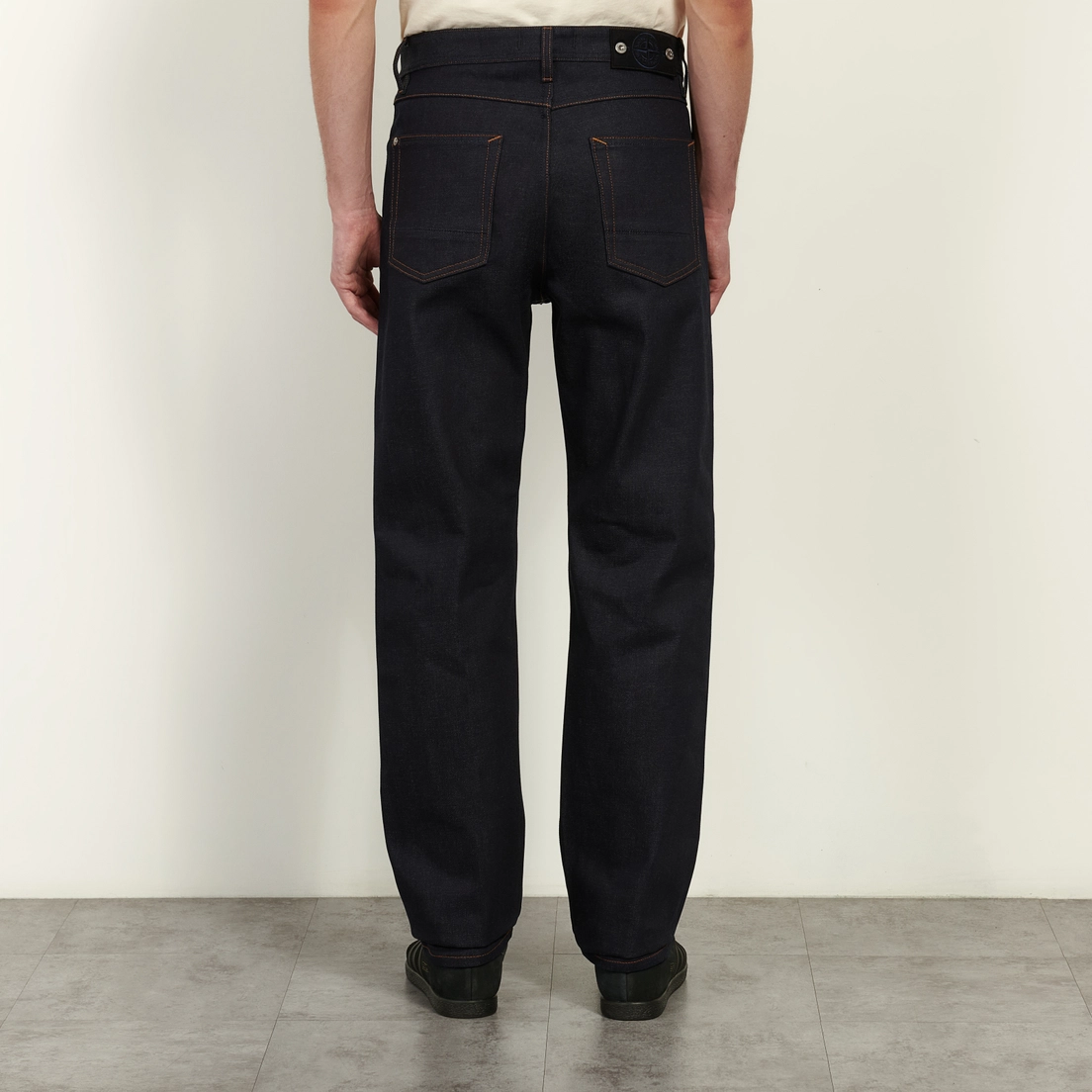 Stone Island Мужские джинсы Selvedge Indigo Denim-Raw Regular 13 Oz