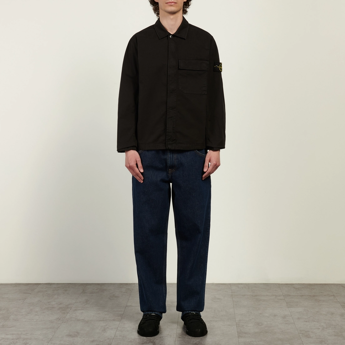 Stone Island Мужская рубашка Stretch Organic Cotton Twill Overshirt