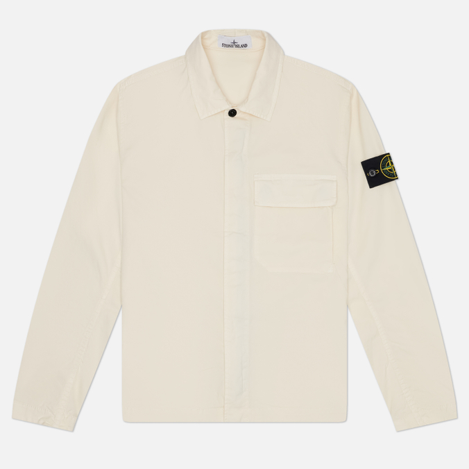 Мужская рубашка Stone Island Stretch Organic Cotton Twill Overshirt