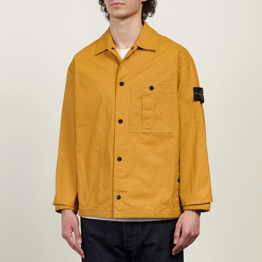 Stone Island Мужская рубашка Double-Coated Cotton Ripstop Overshirt