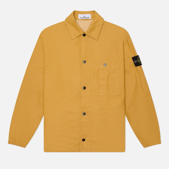Мужская рубашка Stone Island Double-Coated Cotton Ripstop Overshirt