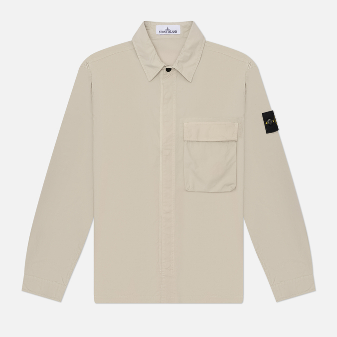 Мужская рубашка Stone Island Stretch Cotton Tela Paracadute Overshirt