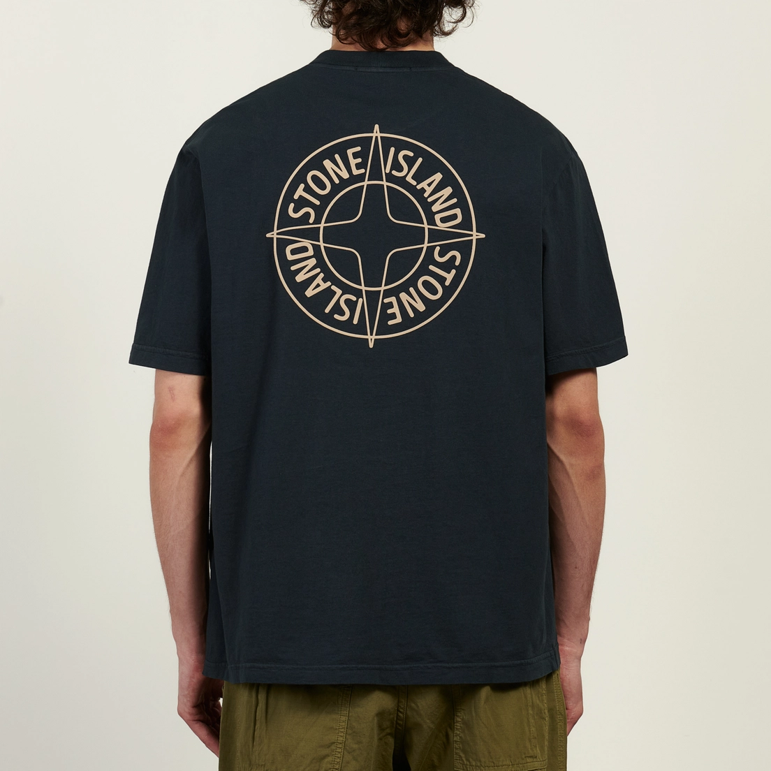 Stone Island Мужская футболка Organic Cotton Jersey Outline Compass