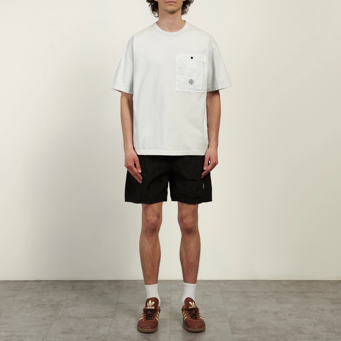 Stone Island Мужская футболка Combed Organic Cotton Jersey Chest Pocket