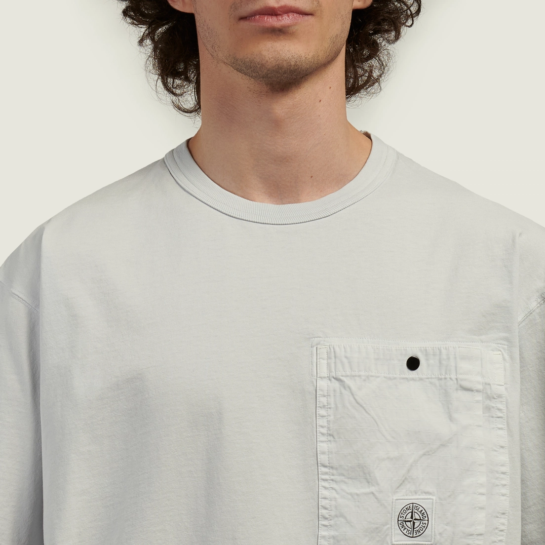 Stone Island Мужская футболка Combed Organic Cotton Jersey Chest Pocket