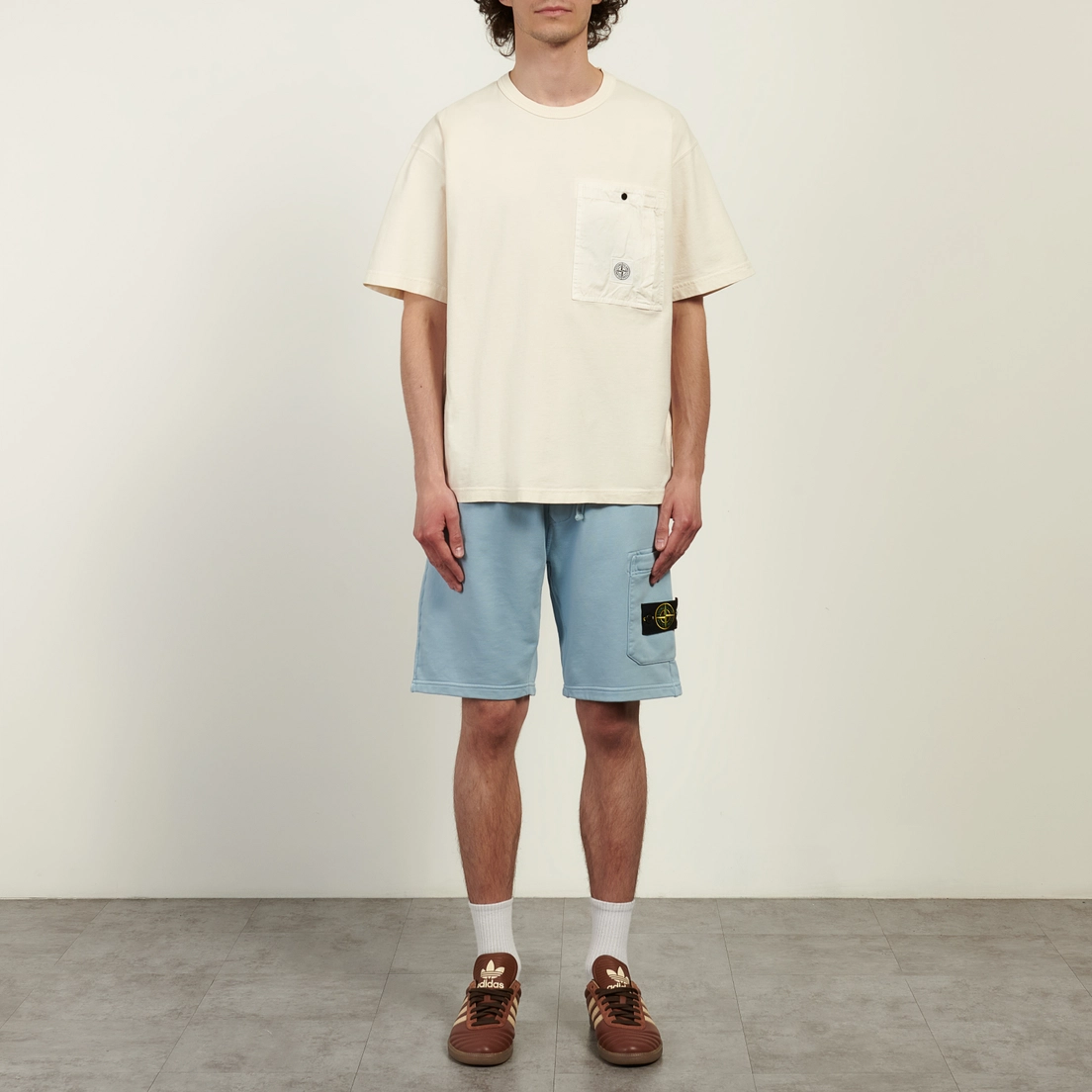 Stone Island Мужская футболка Combed Organic Cotton Jersey Chest Pocket