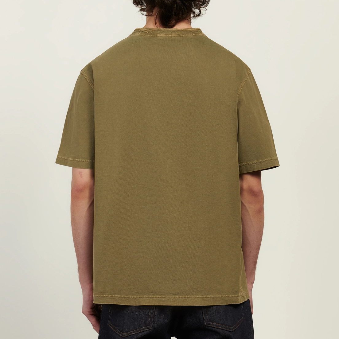 Stone Island Мужская футболка Combed Organic Cotton Jersey Old Effect