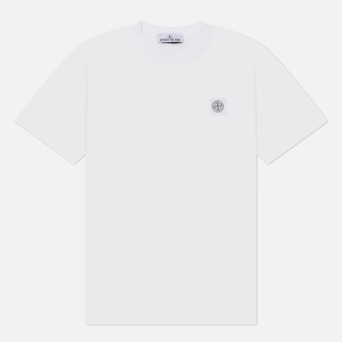 Stone Island Мужская футболка Combed Organic Cotton Jersey Compass Patch